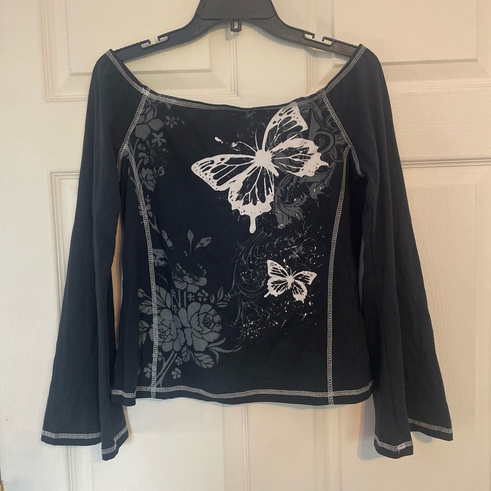 ROMWE Off Shoulder Tee